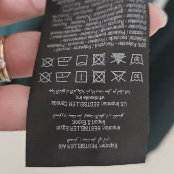 NWT Vero Moda green attitude sheer details too size large - Picture 15 of 16